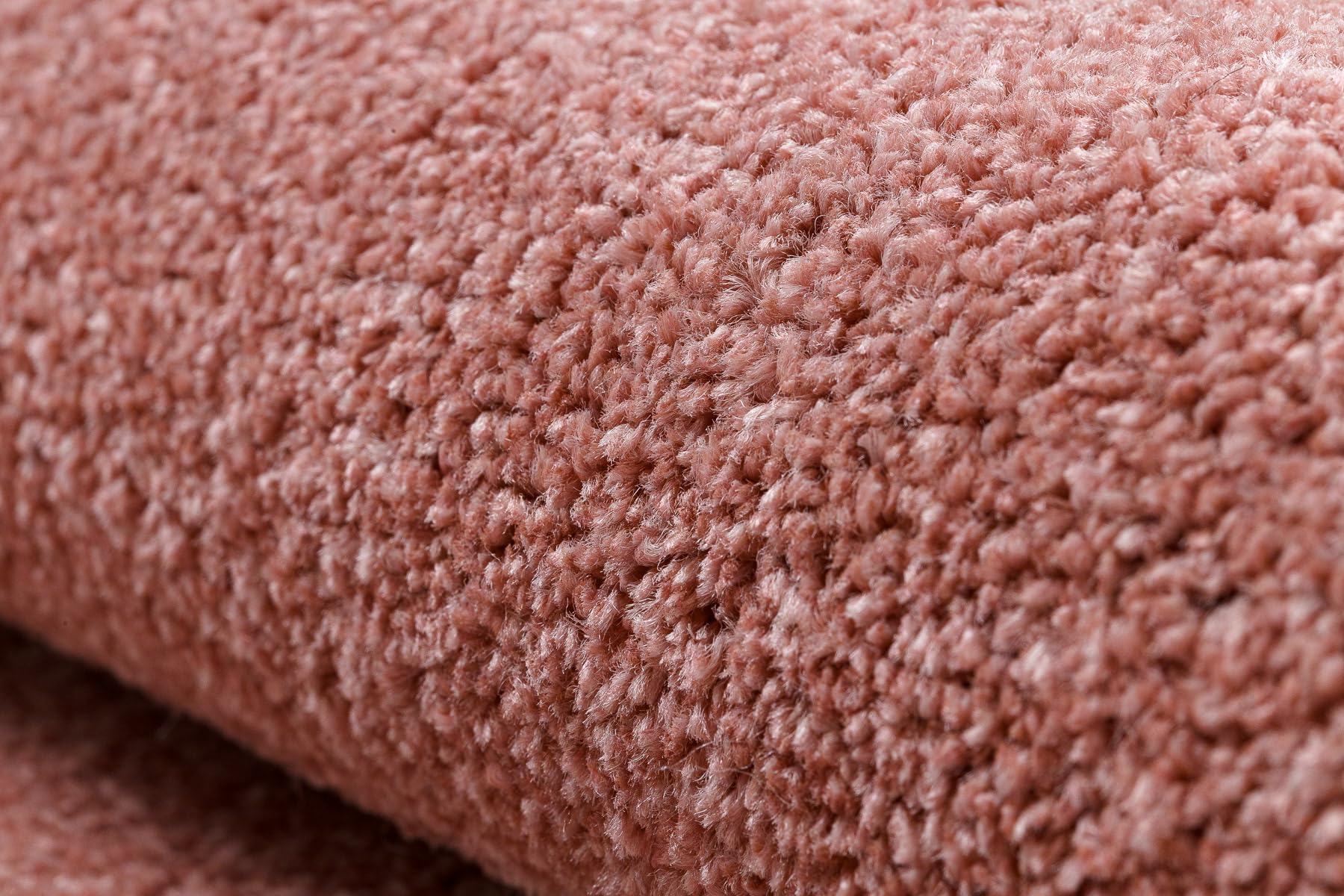 rugsx Eton Plus Tapis pour Salon et Chambre Rose poudré 200x200 cm