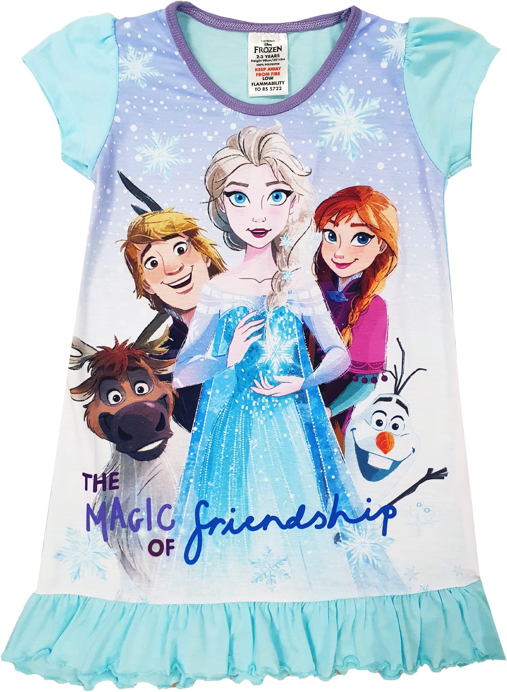 DisneyGirls Frozen Nightie Nightdress Night Shirt