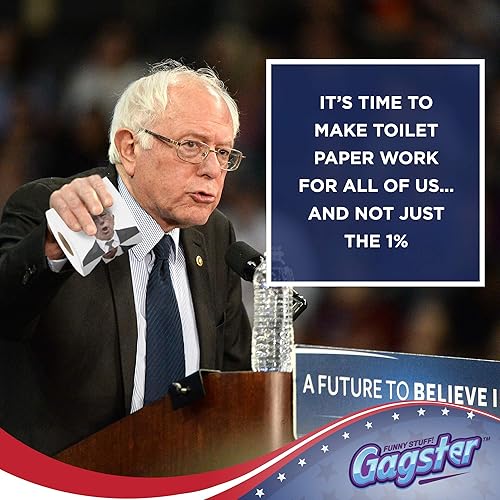 Miniatura 4 de Papel higiénico Bernie Sanders  Divertido regalo de novedad política  3 capas demócratas papel de baño 200 hojas en cada rollo  Idea de broma de