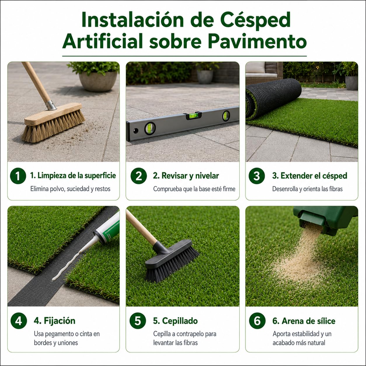 Césped Artificial Premium 35mm, Rollo 2x5m Modelo California, 18.900 Puntadas, 6.700Dtex. Máximo Realismo, Alta Densidad, Ideal para Exteriores, Piscinas, Terrazas y Jardín