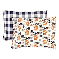 Vista 45 de Hudson Baby Funda de almohada unisex de algodón para bebé, Animal Adventure, talla única