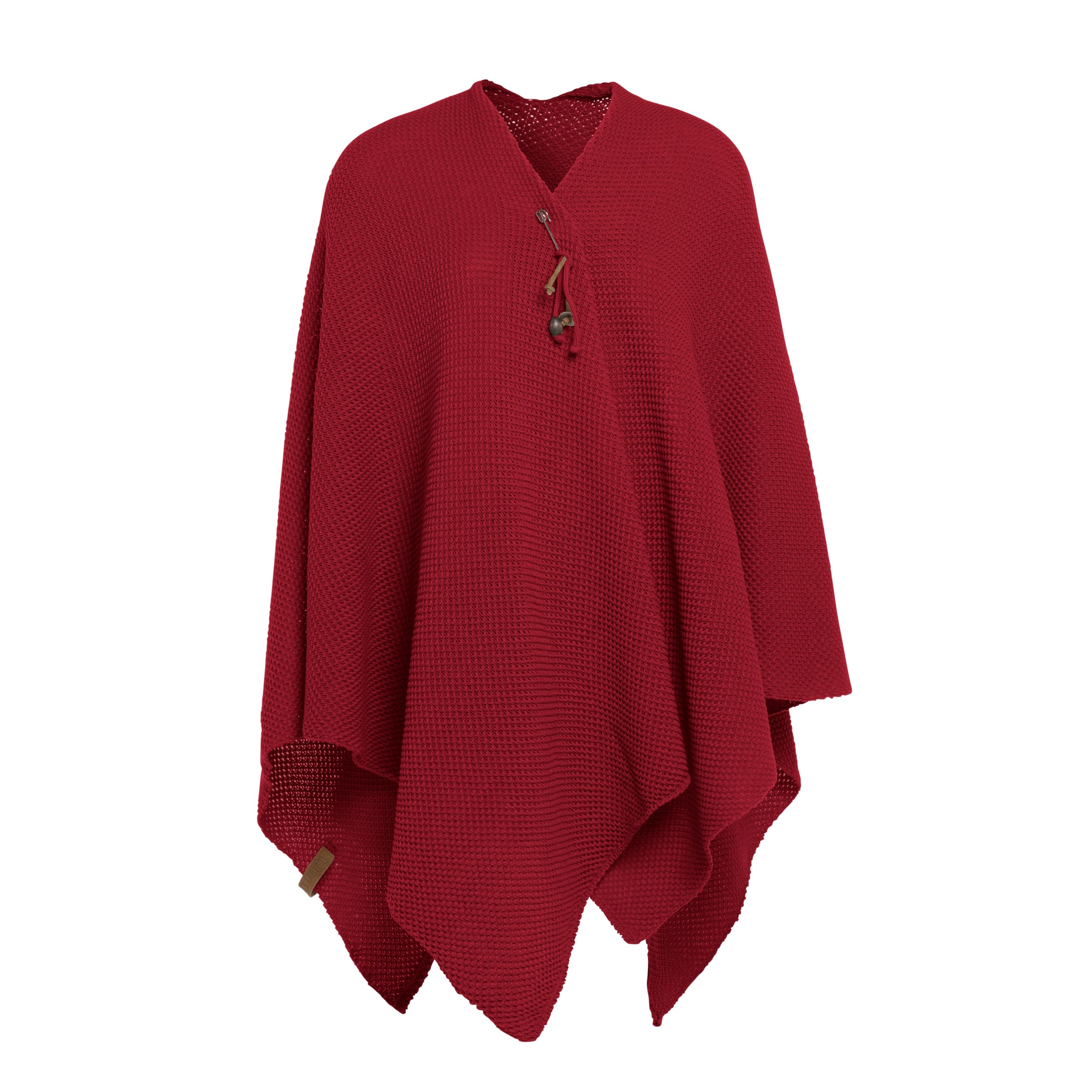 Knit Factory Women's Bordeaux - Jazz Shawl Wrap - Knitted Poncho - Winter Poncho - Cape Coat - Shawls And Wraps - Blanket Scarf - One Size