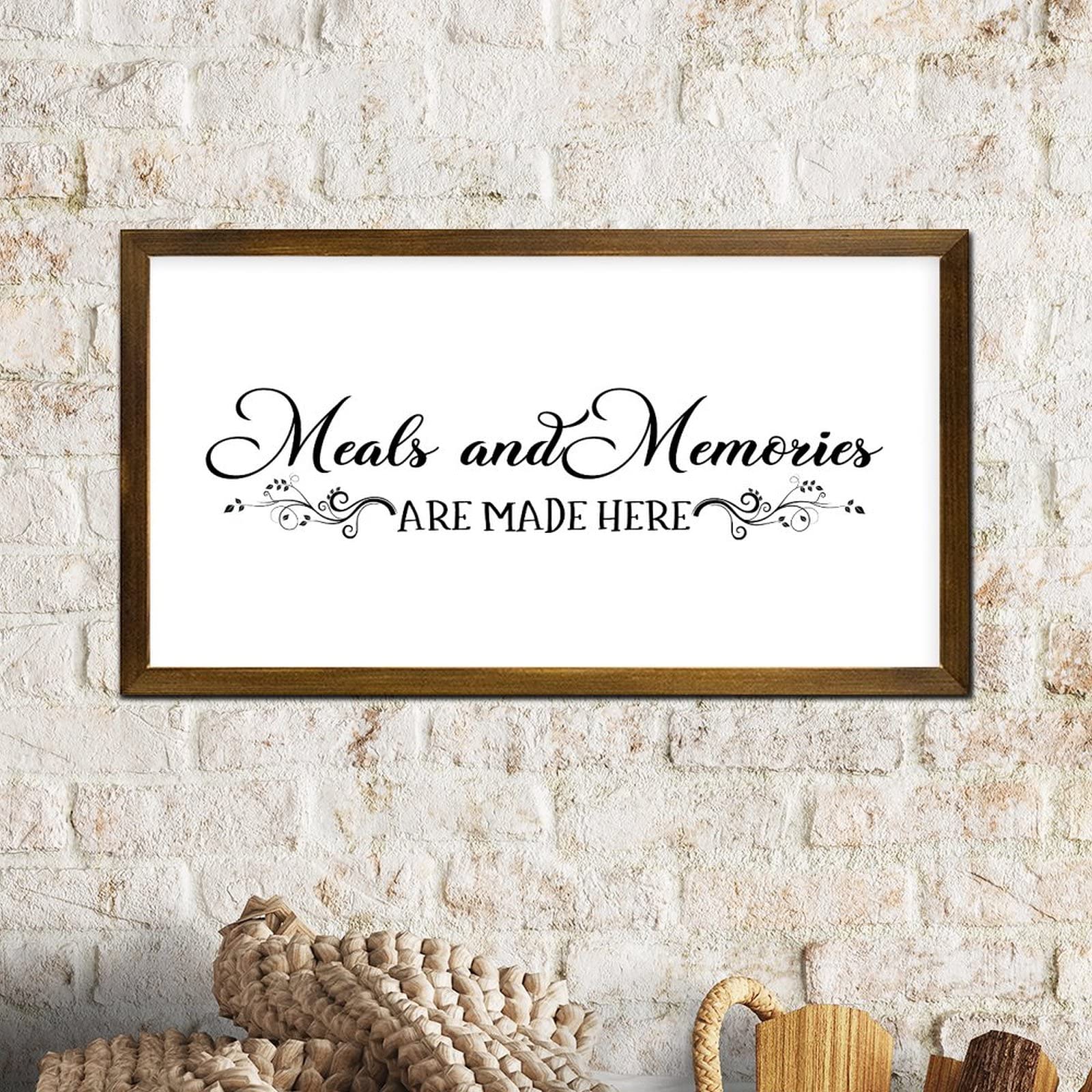 The Fondest Memories Are Made Gathered At The Table Wood Rustic Style Wall Décor Sign 12x36