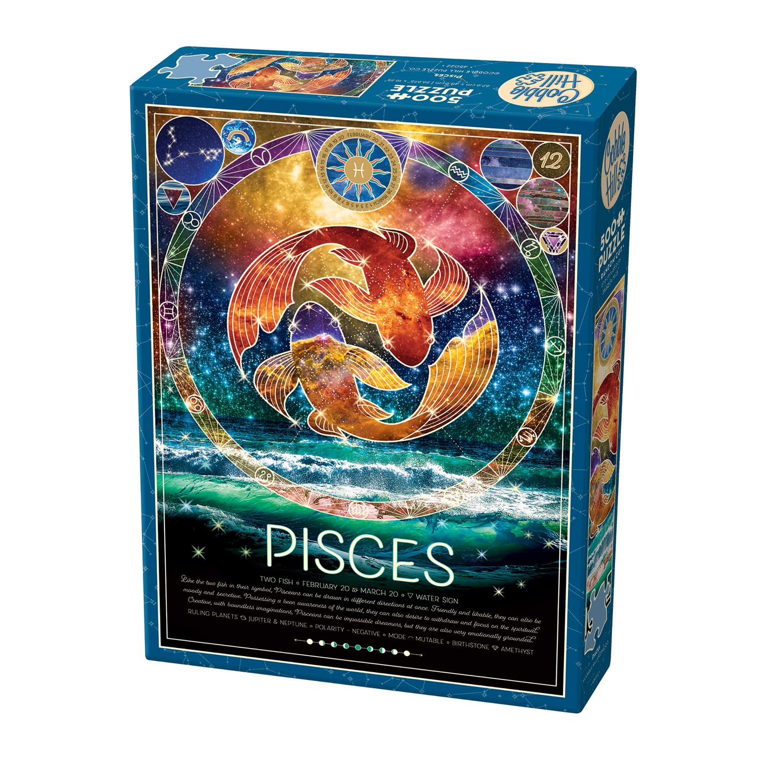 Amazon.com: Cobble Hill 500 Piece Zodiac Puzzle - Pisces - Sample