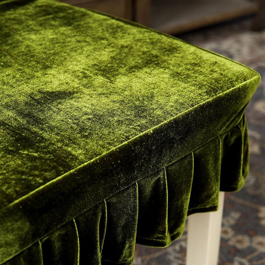 Amazon.com: Velvet Chair Covers Set of 2 Retro Ruffle