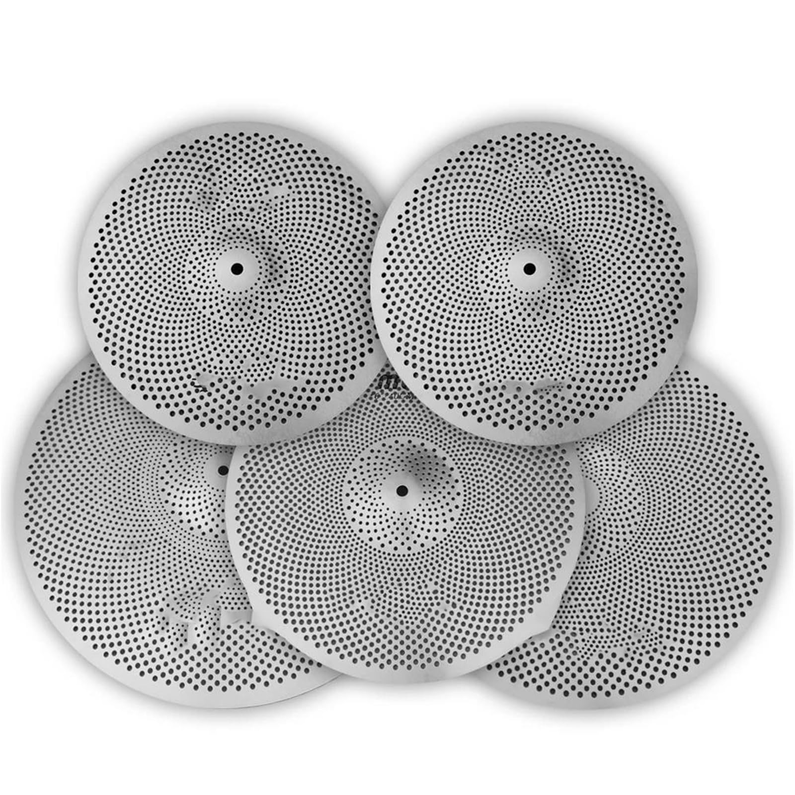 Zestaw Talerzy Niska Głośność Wyciszenie Talerza 14 Hi Hat 16 Crash 18 Crash 20 Ride(Silver)