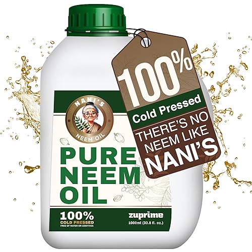 Nani's - Aceite de neem puro para concentrado de plantas, diluido para su uso como aceite de neem orgánico en aerosol para plantas, uso en