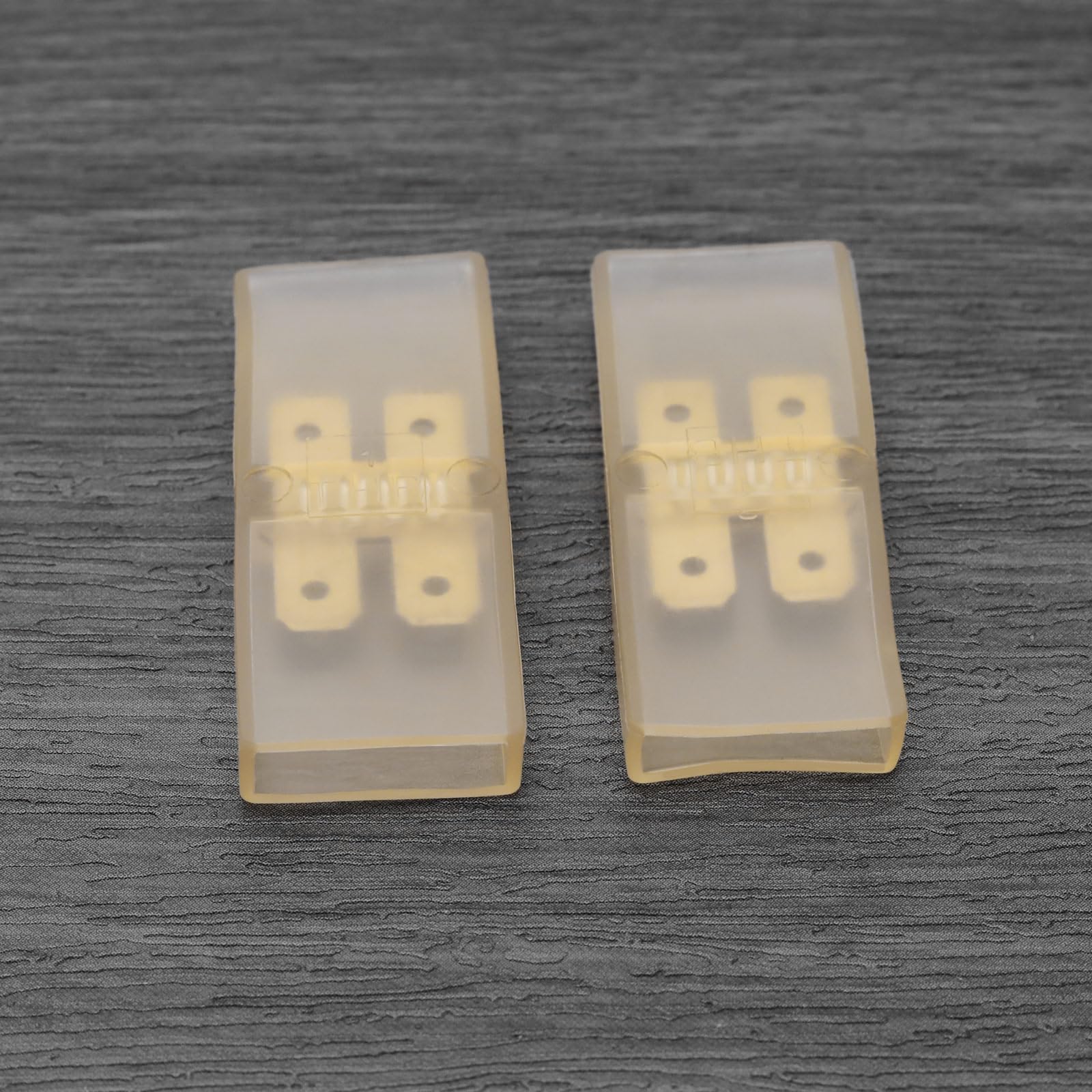 The Lord of the Tools 20 Sätze 6,3mm Flachstecker mit Isolierhülsen Vier In-line Liegende 6,3 mm Männlich Flachstecker Elektrisches Zubehör 52 X 21 X 7mm