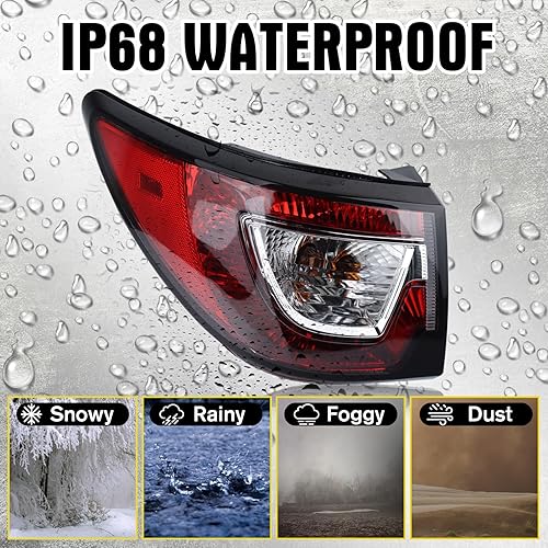 Miniatura 5 de SAOKNCE Conjunto de luz trasera Lámparas traseras para Chevrolet Traverse 2013-2017 lado izquierdo del conductor 12318796 GM2804112