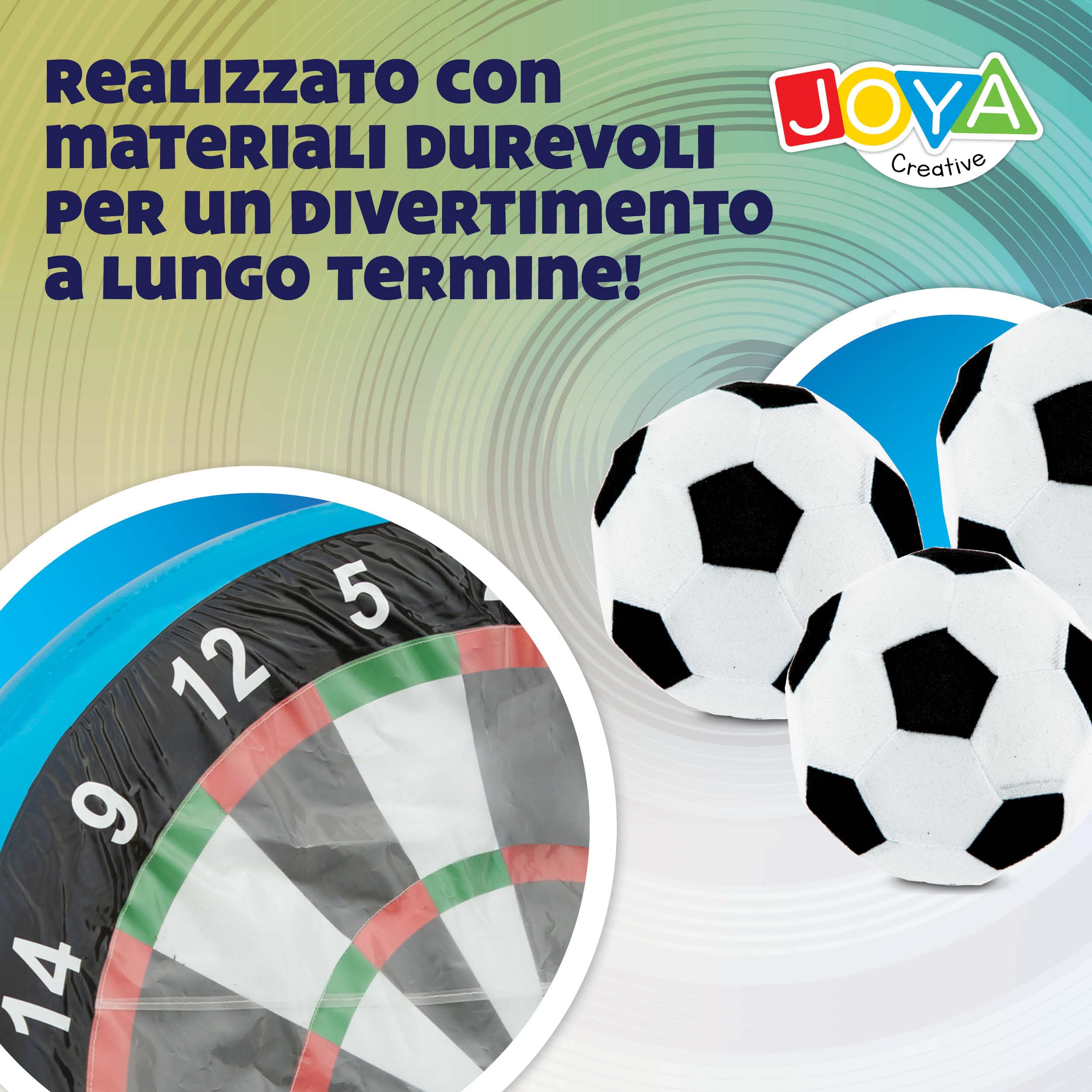 Freccette gonfiabili XXL, set di freccette da calcio per esterni, freccette XXL per giardino, con 3 palline e set di riparazione, ideali per feste in giardino, eventi e riunioni di