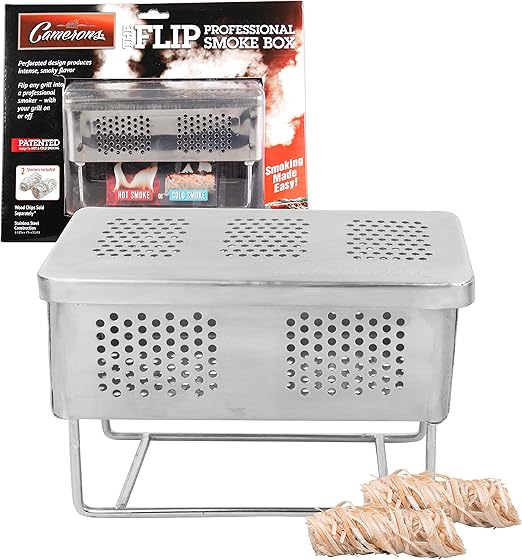 The Flip Professional Hot & Cold Smoker Box Patented BBQ