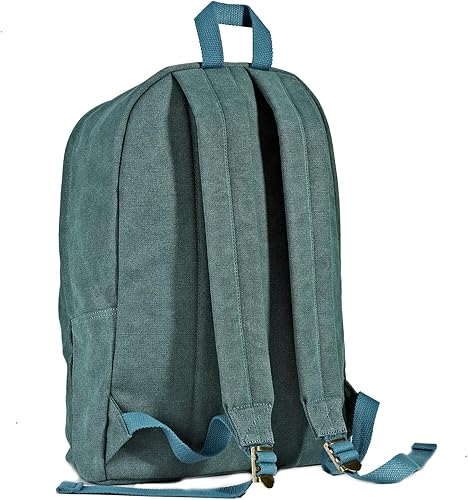 Miniatura 5 de seemeroad Mochila de lona para laptop, mochila duradera, bolsa de viaje para hombre y mujer, Turquesa, Joven