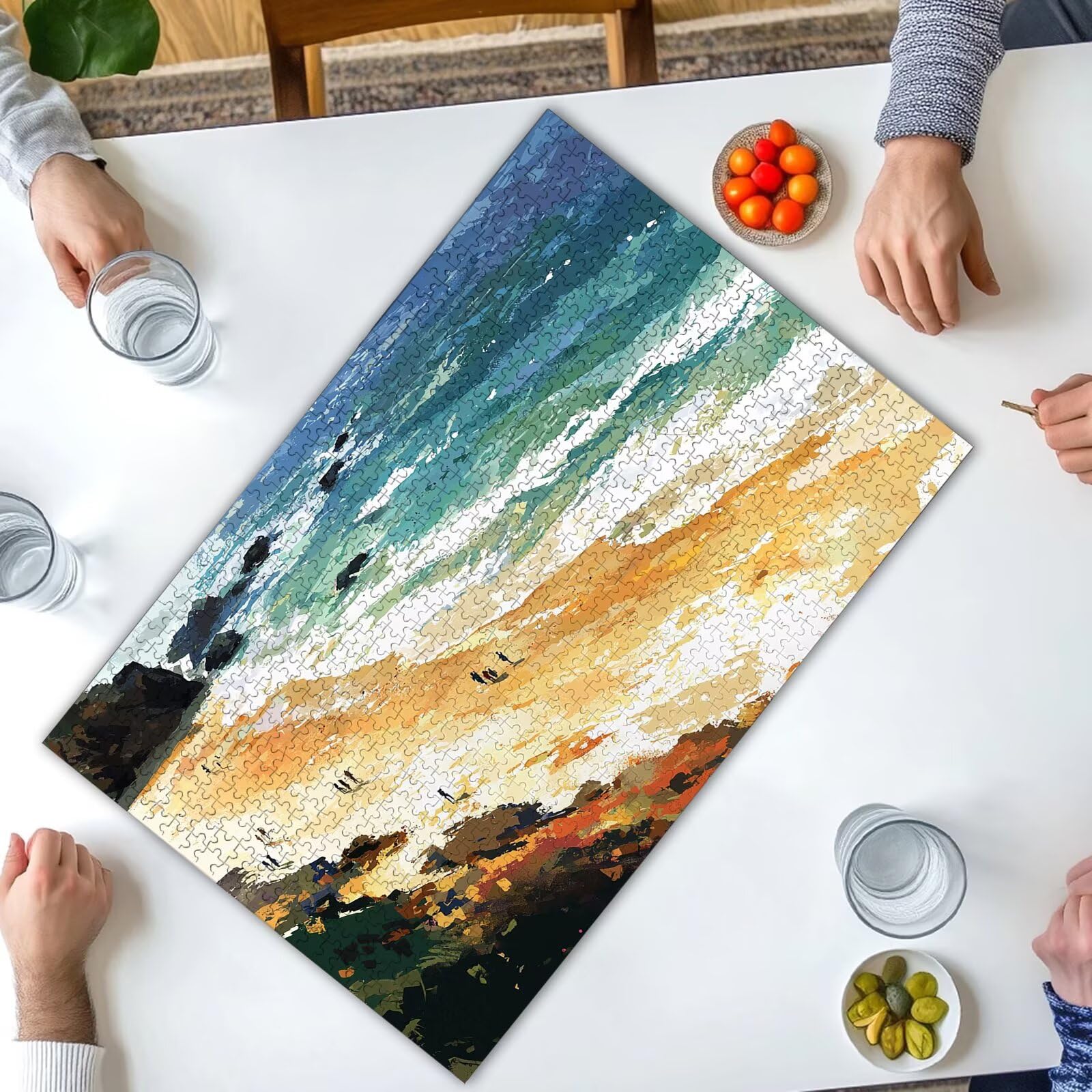 Puzzle 2000 Piezas, Puzzle Paisaje con Caja para Adultos, DIY Playa Rompecabezas Madera para Adultos, 2000 Piezas Rompecabezas Desafiante, para Decoracion Hogar, Regalo Mujer, Regalo Hombres, -2320