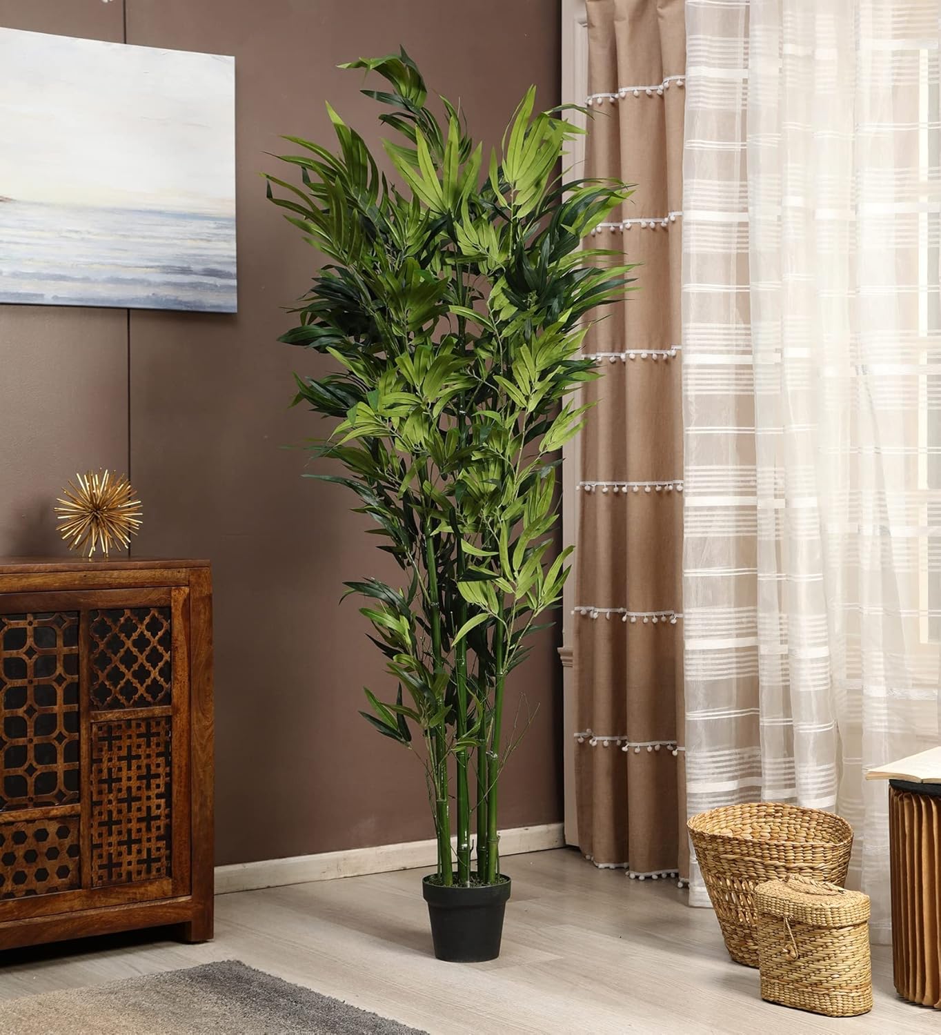 Buy ARICKDECOR Bamboo Artificial Tree, 6ft Fake Bamboo Silk Plant with