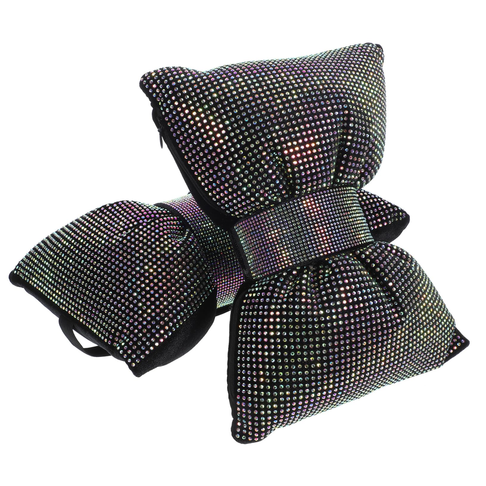 Coussin Appuie-tête Voiture PLAFOPE 2 Pièces en Peluche avec Noeud pour Cou