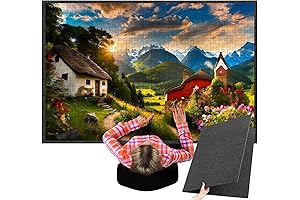 Puzzle Board for 3000 Piece Jigsaw Puzzle: Blosssound 55" x 37" Foldable Puzzle Board