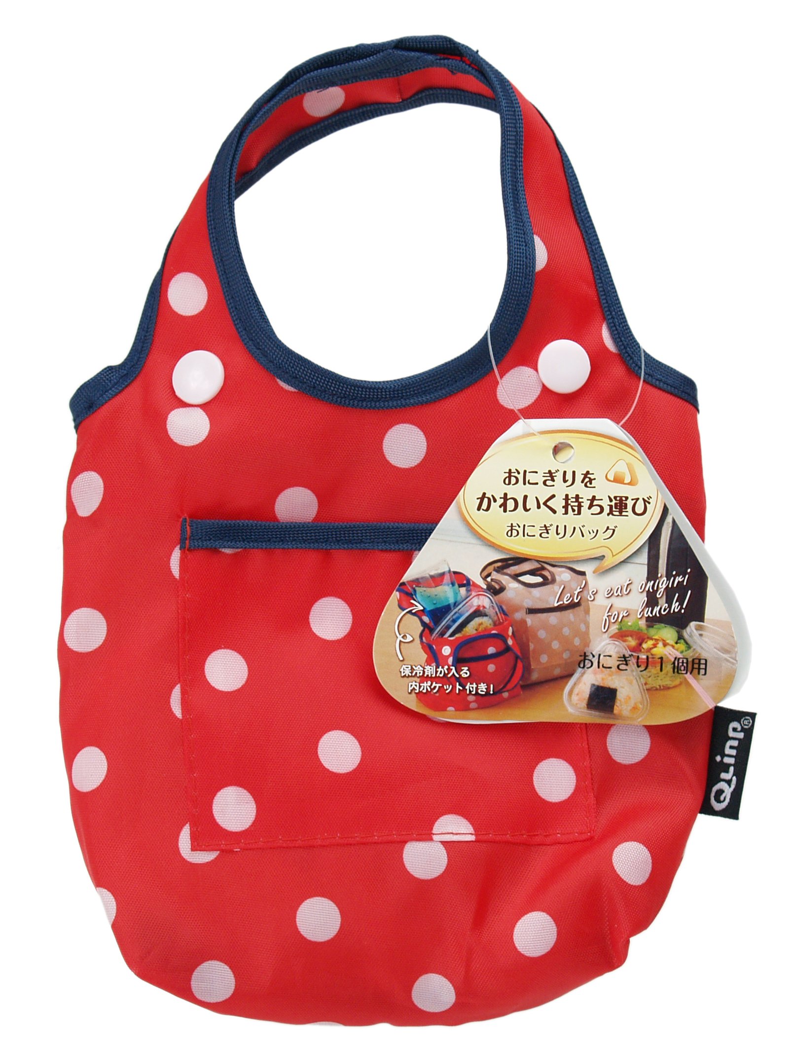 Amazon｜ストリックスデザイン おにぎりバッグ ドット レッド 15