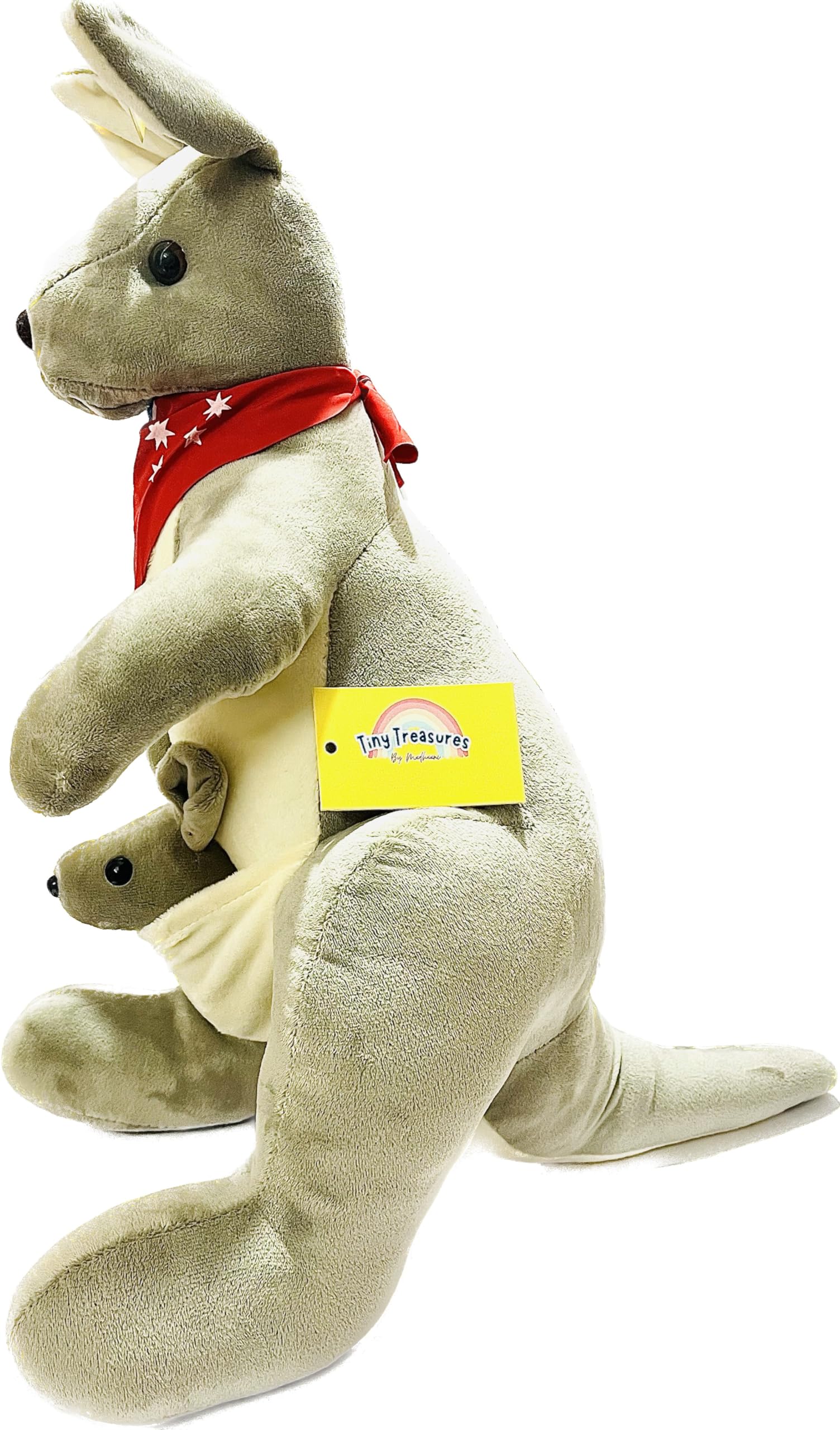 Kangaroo with Baby Joey Stuffed Animal Premium Soft Toy for Kids Big (XXL,22 inch) (Grey) (B0CW3S19BZ) Amazon Price History, Amazon Price Tracker