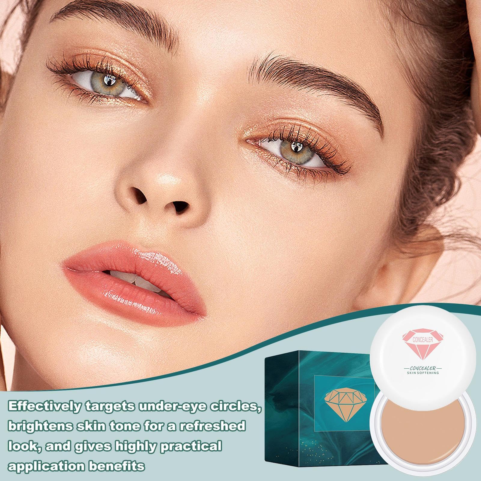 Full Coverage Concealer 15 g Deckende Make-up Creme für das Gesicht | feuchtigkeitsspendender Concealer Primer für Gym, Reisen, Outdoor, tägliche Nutzung, Party, Treffen, Urlaub, Hochzeit und