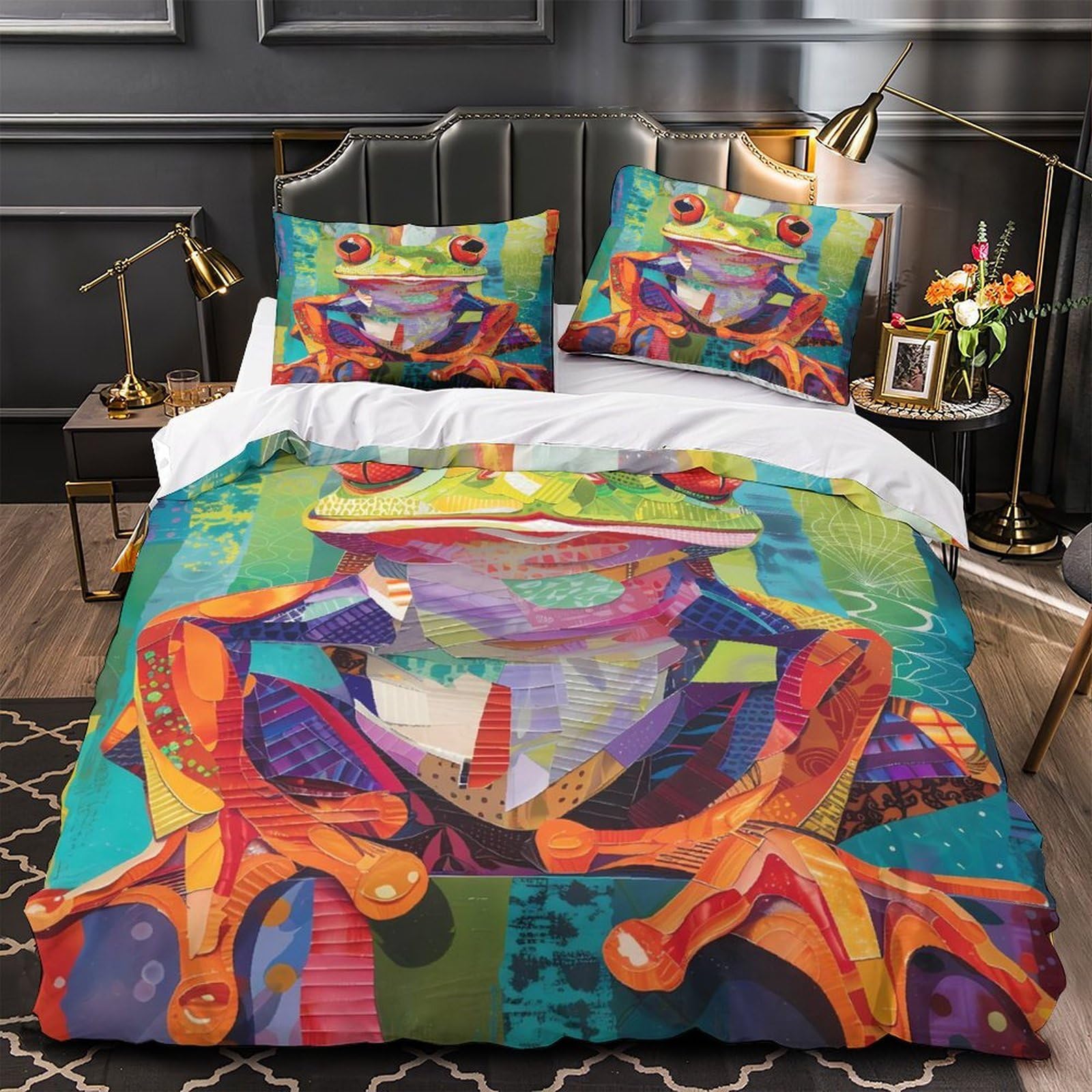 Housse de Couette Grenouilles 3D pour transformer la chambre des enfants et adultes
