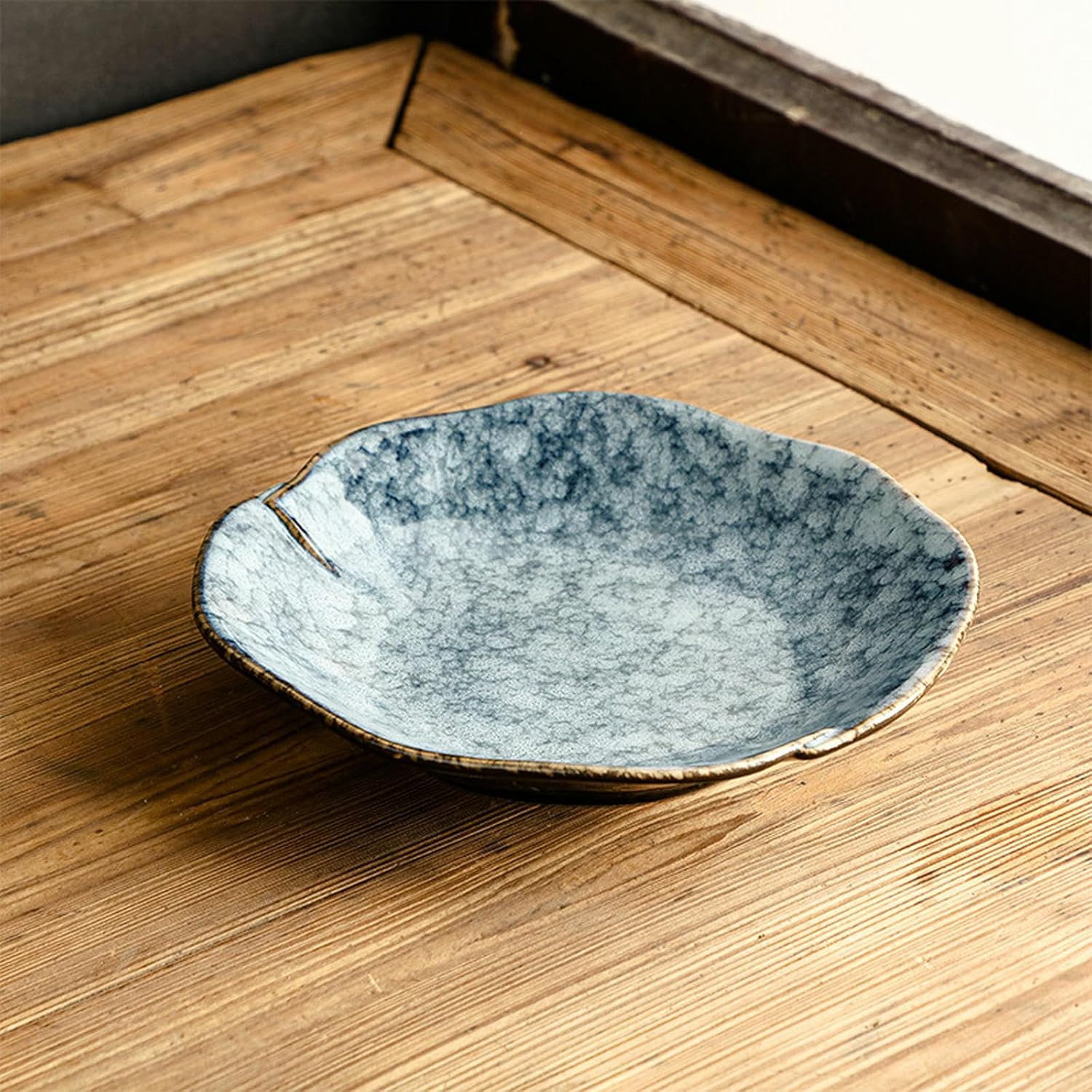 Vintage Rice Bowls ，Ceramic Tableware BowlJapanese-style household retro kiln glazed round exquisite ceramic rice plate
