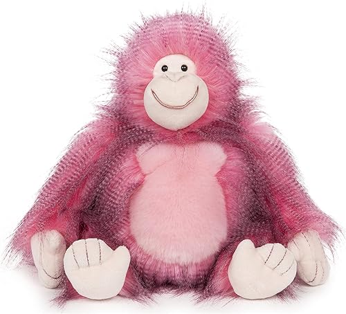 GUND Colección Fab Pals, gorila Ramona, animal de peluche de mono de peluche para edades de 1 año en adelante, rosa, 11.5 pulgadas