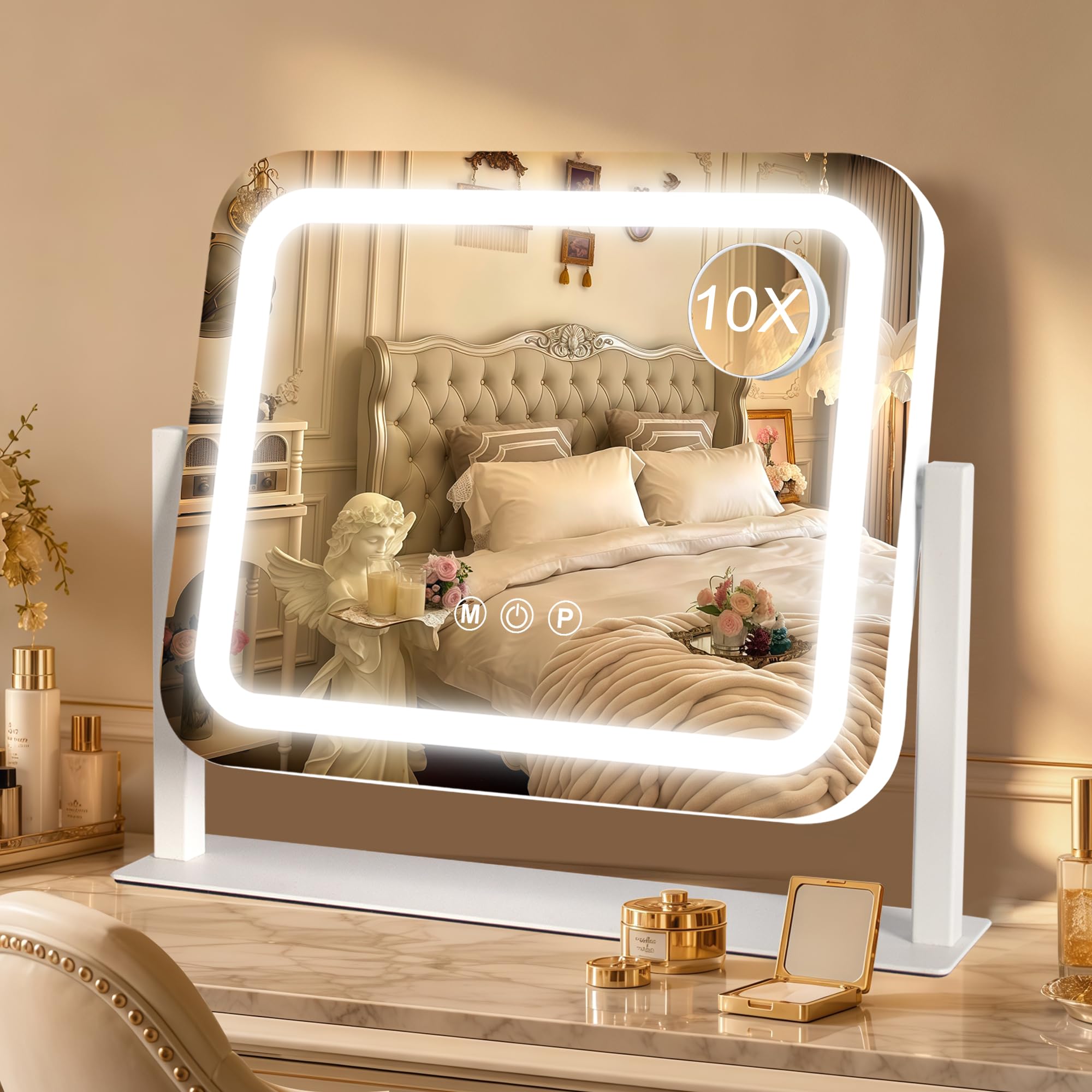 LuxeVue Specchio da Trucco con Luci da Tavolo — immagine 9 di 16