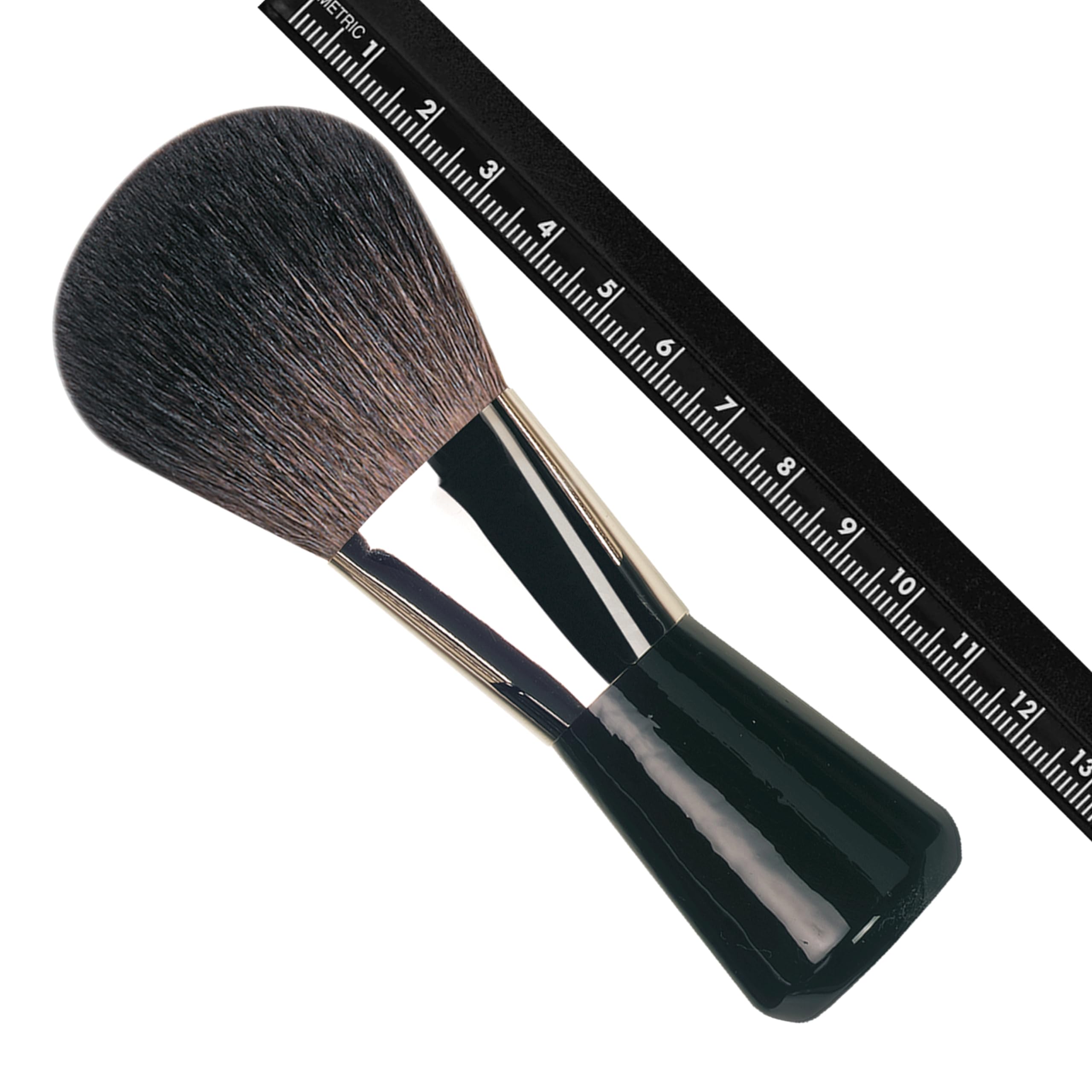 da Vinci, CLASSIC, Puderpinsel mit Standfuß oval, Naturhaare | Extrafeine Ziegenhaare – perfekt abgestimmt für präzises Auftragen von gepresstem und losem Puder.