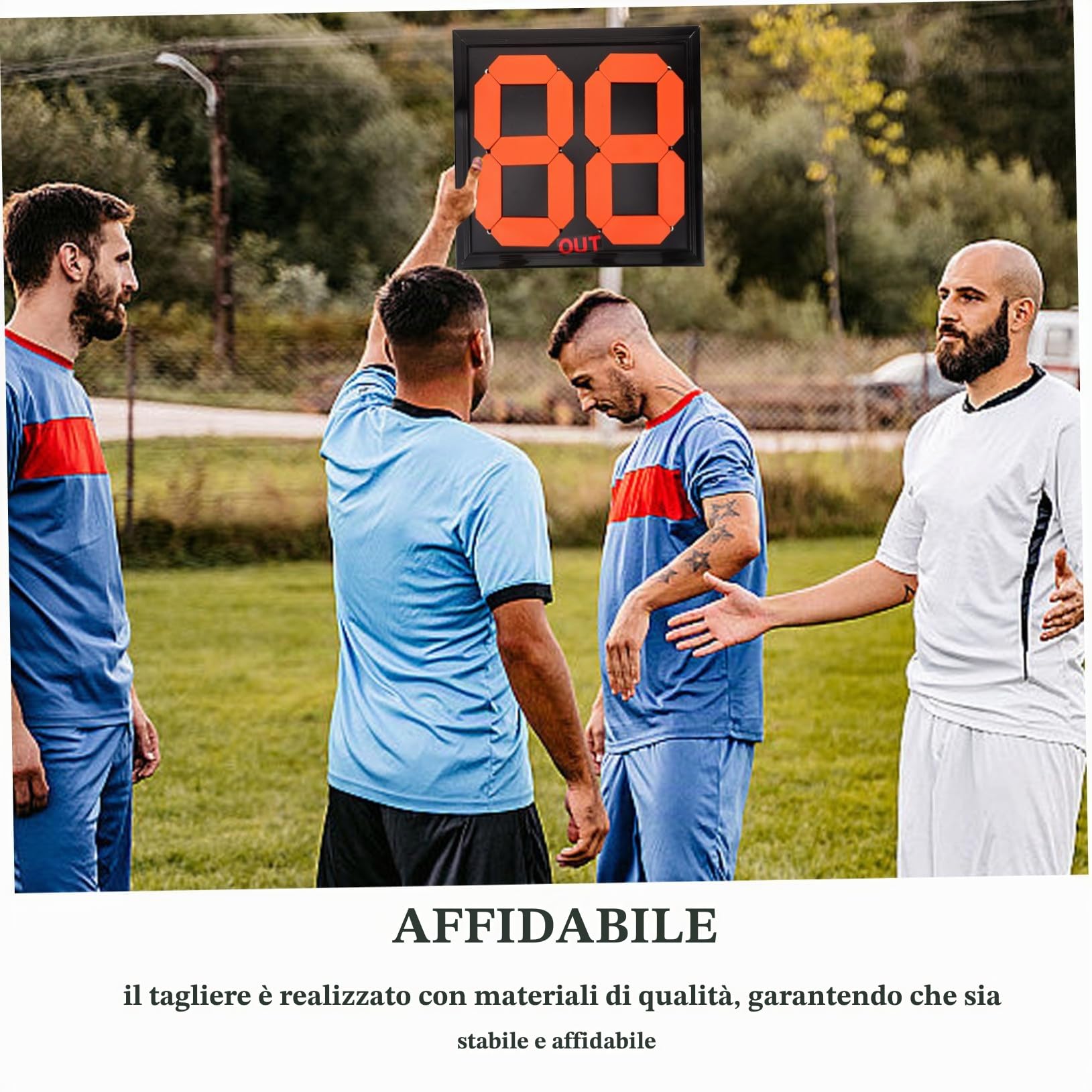 Cartellone Cambi Calcio Manuale per Arbitri, Tabellone Sostituzione | Pp, Attrezzatura per Partite di Calcio, Supporto per Sostituzioni Calcio in Gara