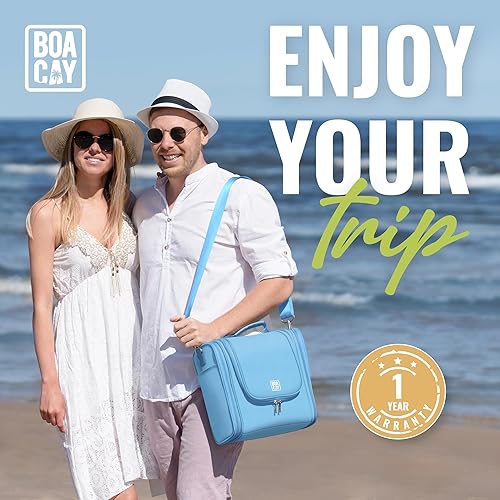 Miniatura 2 de Neceser de viaje colgante extra grande para mujeres y hombres, bolsa de higiene, (XL) Azul bebé, XL, Neceser