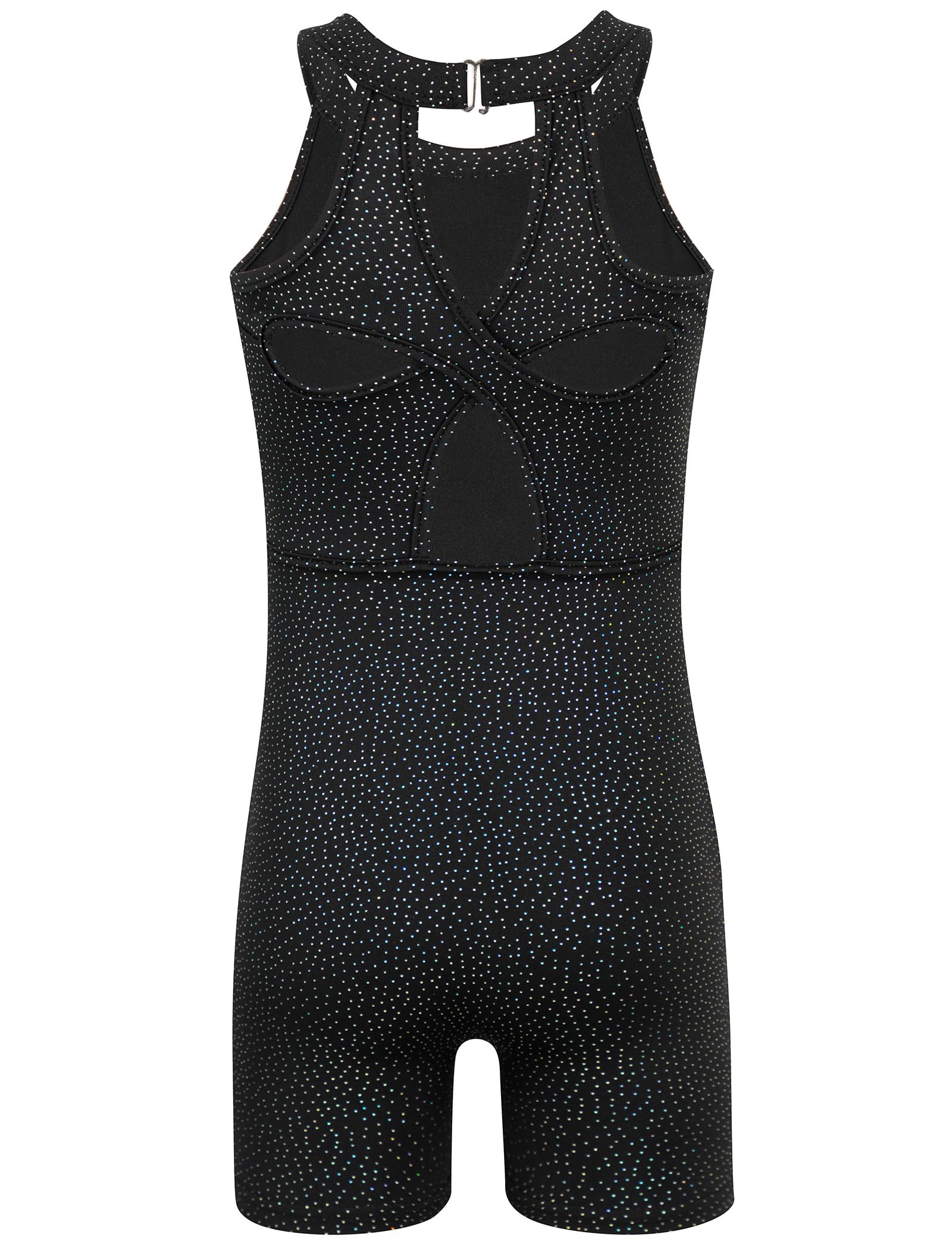 HOZIY Gymnastics Leotards for Girls with Shorts Toddlers Biketards Rainbow Unicorn Dinosaur Mermaid Leopard Flower Galaxy