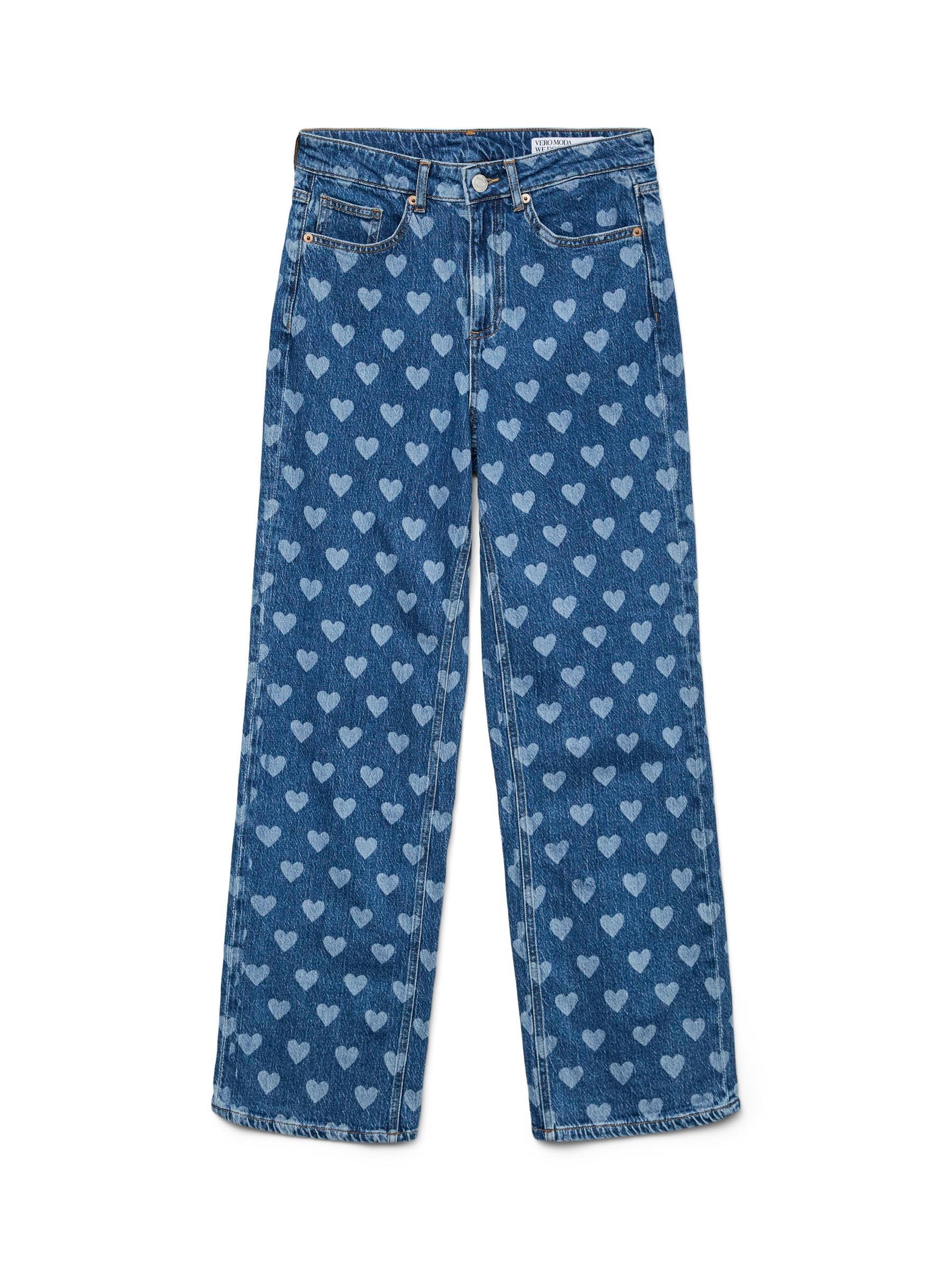 VERO MODA Female Weit geschnitten VMTESSA Hohe Taille Weiter Beinschnitt Jeans