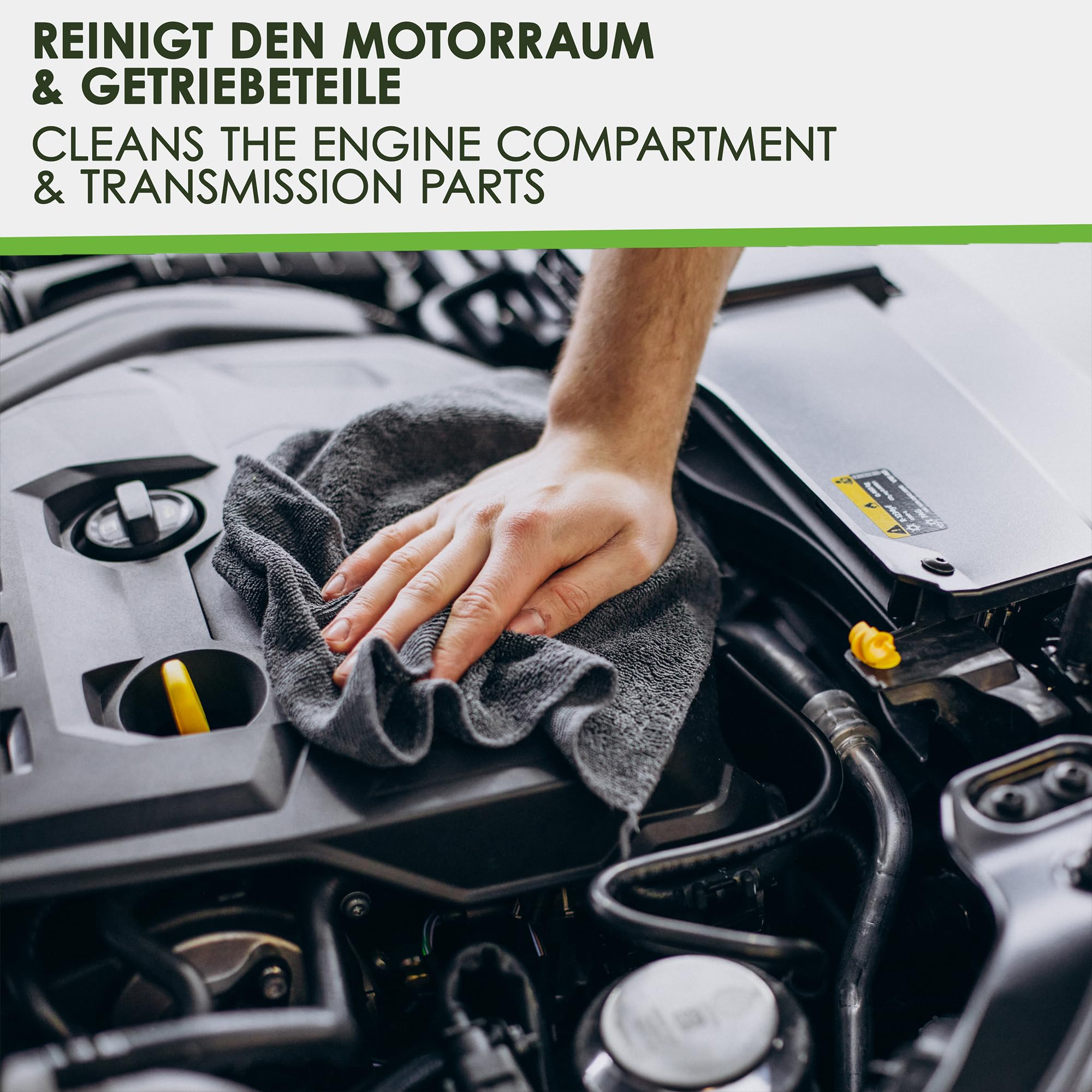 4x5L Motorreiniger - Konzentrat – Reiniger-Konzentrat für den Motor - Motorraum Reiniger & Entfetter - Motorsystemreiniger & Pflege von Auto, Motorrad & anderen Kfz