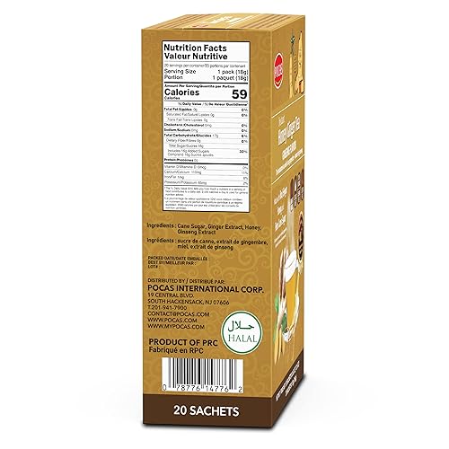Miniatura 9 de Pocas Té de jengibre con miel limón 063oz 20 unidades paquete de 2