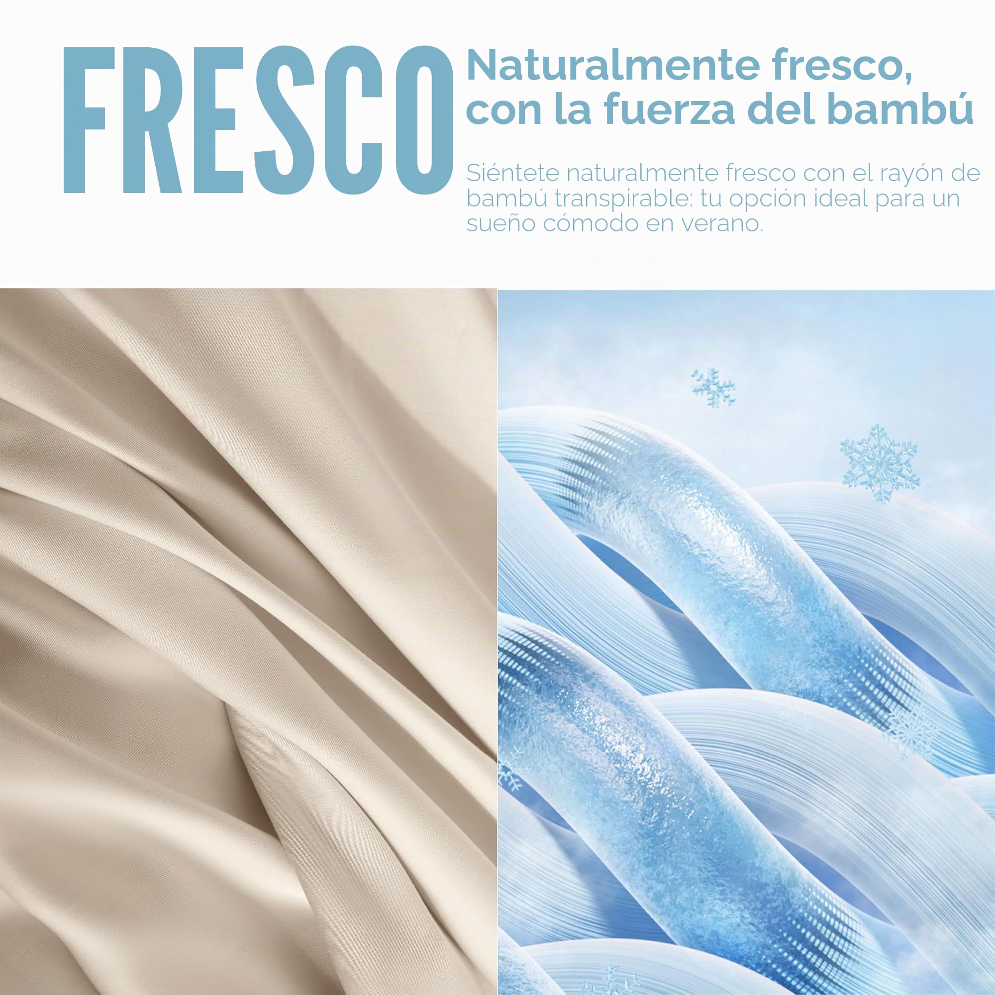 GOKOTTA Juego de sábanas tamaño King de 4 Piezas, sábanas de bambú súper Suaves, refrescantes para Personas Que Duermen con Calor, sábanas Transpirables de Seda de Lujo, Bolsillo Profundo de hasta 16