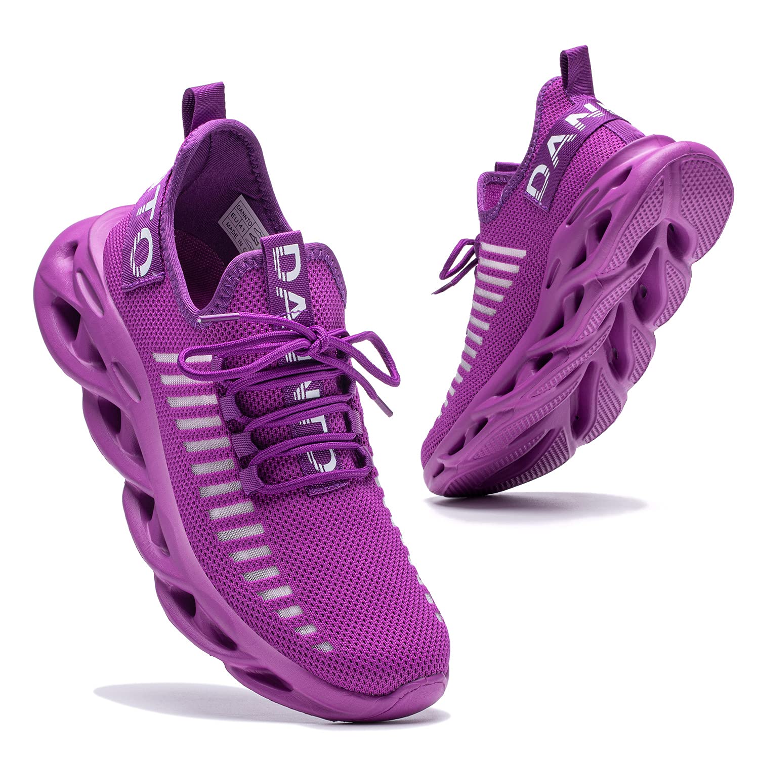 Dannto Scarpe da Ginnastica Uomo Donna Sneakers Running Sportive Basket Outdoor Respirabile Mesh Scarpe da Corsa Tennis Fitness Unisex