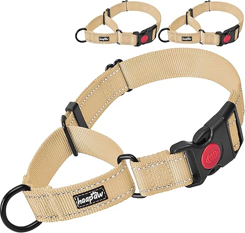 Miniatura 9 de HAAPAW - 2 paquetes, collar martingale de perro con hebilla de liberación rápida reflectiva, collar de entrenamiento para perros pequeños, medianos