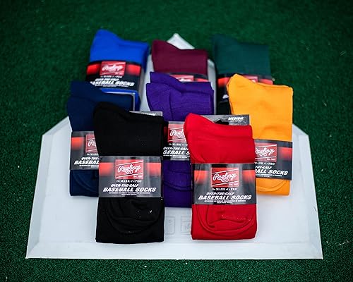 Miniatura 5 de Rawlings Calcetines deportivos BéisbolSoftbol 2 pares Varios tamañoscolores