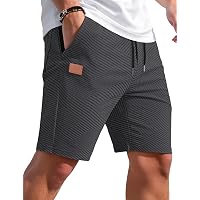 TARAINYA Texture Pantaloncini Uomo Cotone Estivi Causal con Coulisse