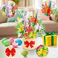 Vista 8 de GREETING ART Easter Pop Up Card, 3D Colorful Lily Cross Rabbit Bouquet Design, 3D Easter Bouquet Greeting Cards, Spring Gift Cards for Kids, Boy