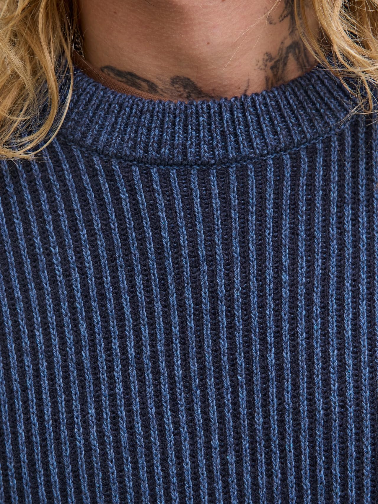 JACK & JONES JJEDOVER Knit Crew Neck SN Uomo Maglione Verde Regular