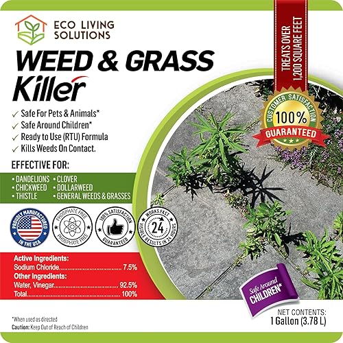 Miniatura 9 de ECO Garden PRO - Organic Vinegar Weed Killer | Kid Safe Pet Safe | Clover Killer for Lawns | Moss Killer | Green Grass & Poison Ivy Killer | Spray