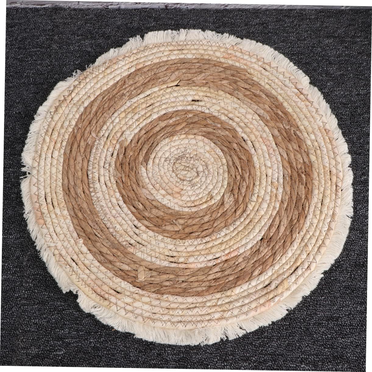 VOSAREA 1pc Comfortable Knitting Cat Litter Pad Natural Corn Woven Mat for Cats Breathable Stylish Design for Indoor Use and Supplies