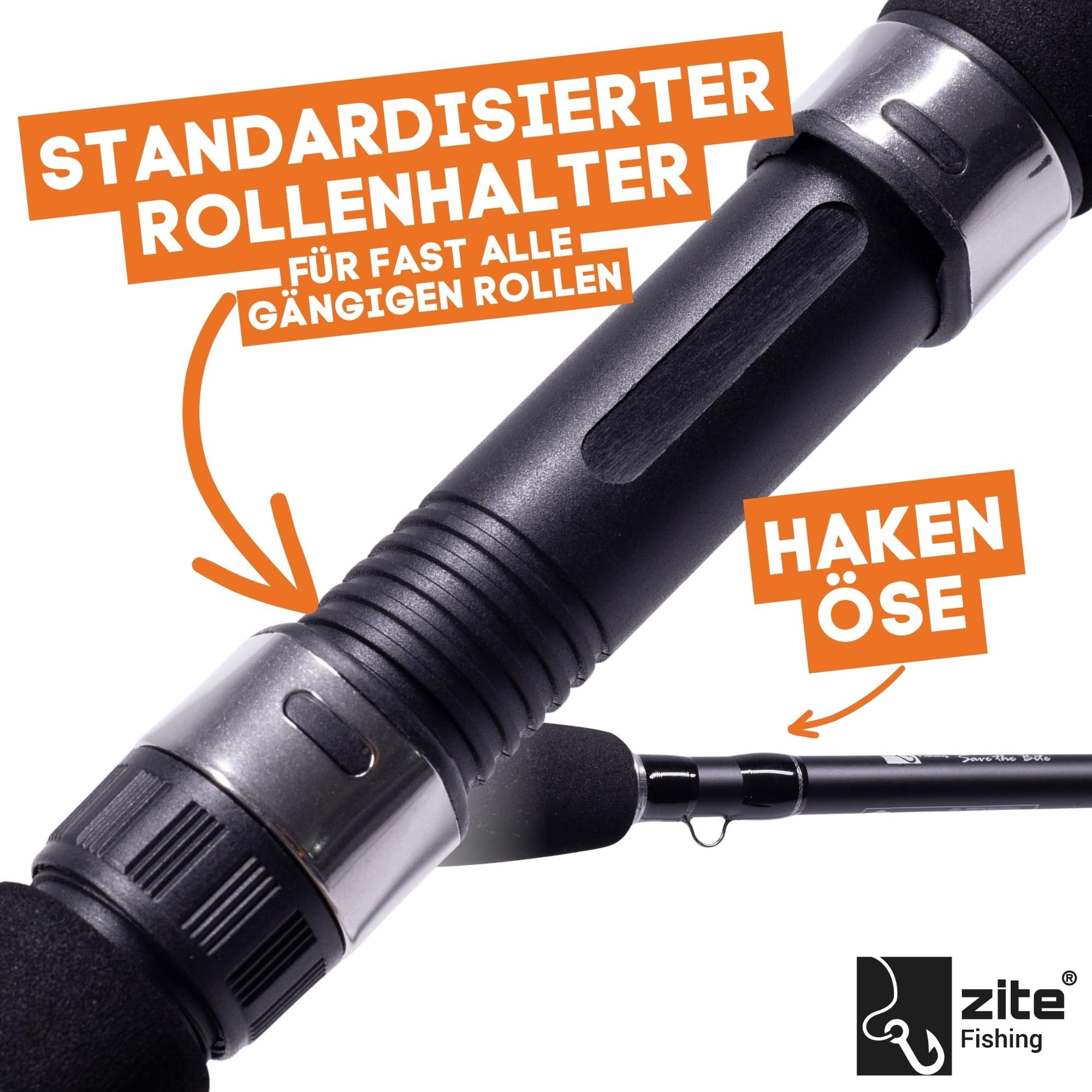 Zite Fishing Inzite Base Stick Rutenserie | Spinnrute Barsch Zander Hecht Rute aus 24T Carbon in 225 cm 255 cm& 5–85 g | Angelrute zweiteilig mit Eva Griff Hakenöse & Futteral Angelruten Angeln