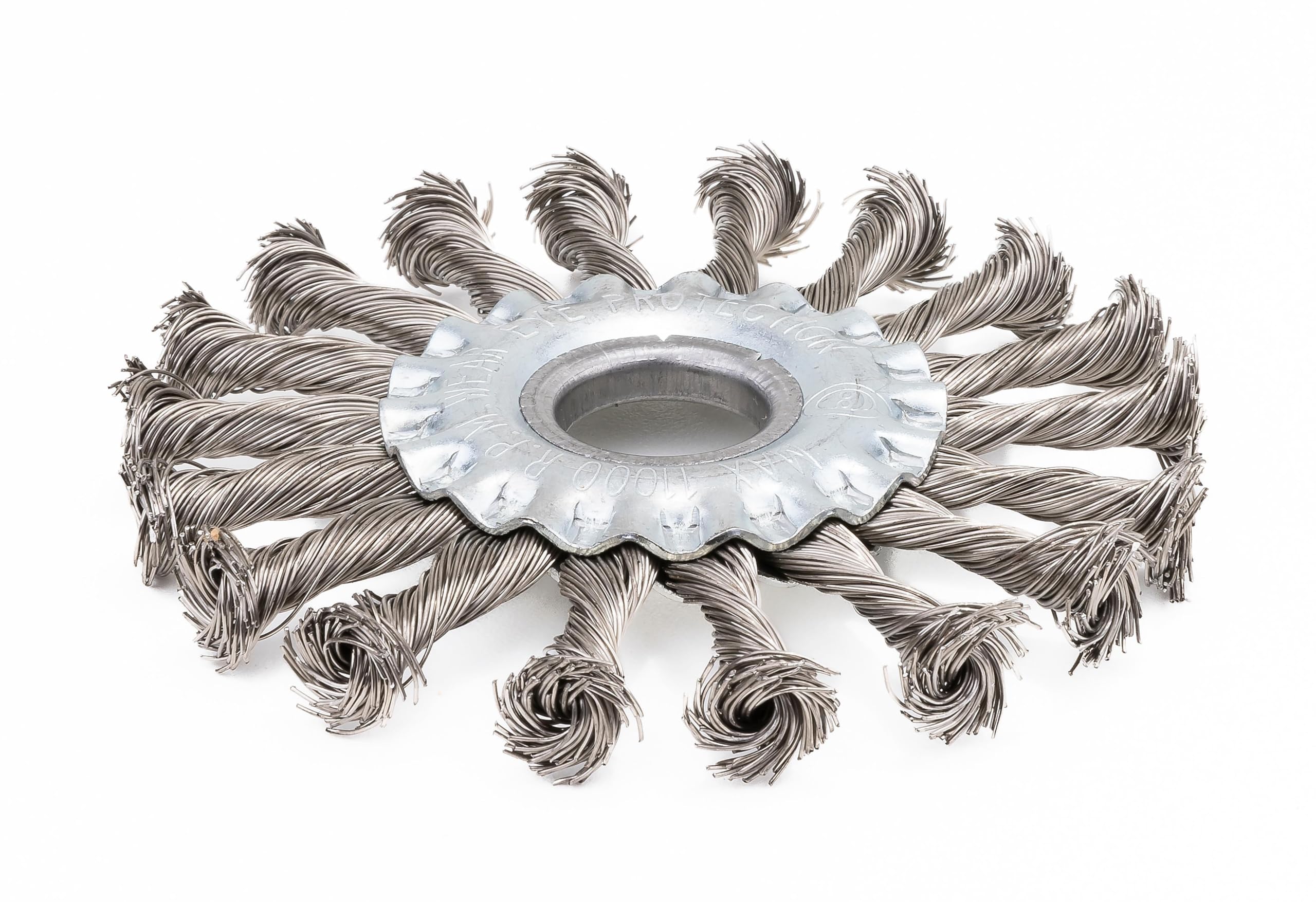 Harri Abrasives® - Twist Knotted Wire Wheel Brush - Stainless Steel - 4½? X 1/2