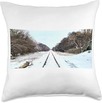 Track to freedom Throw Pillow