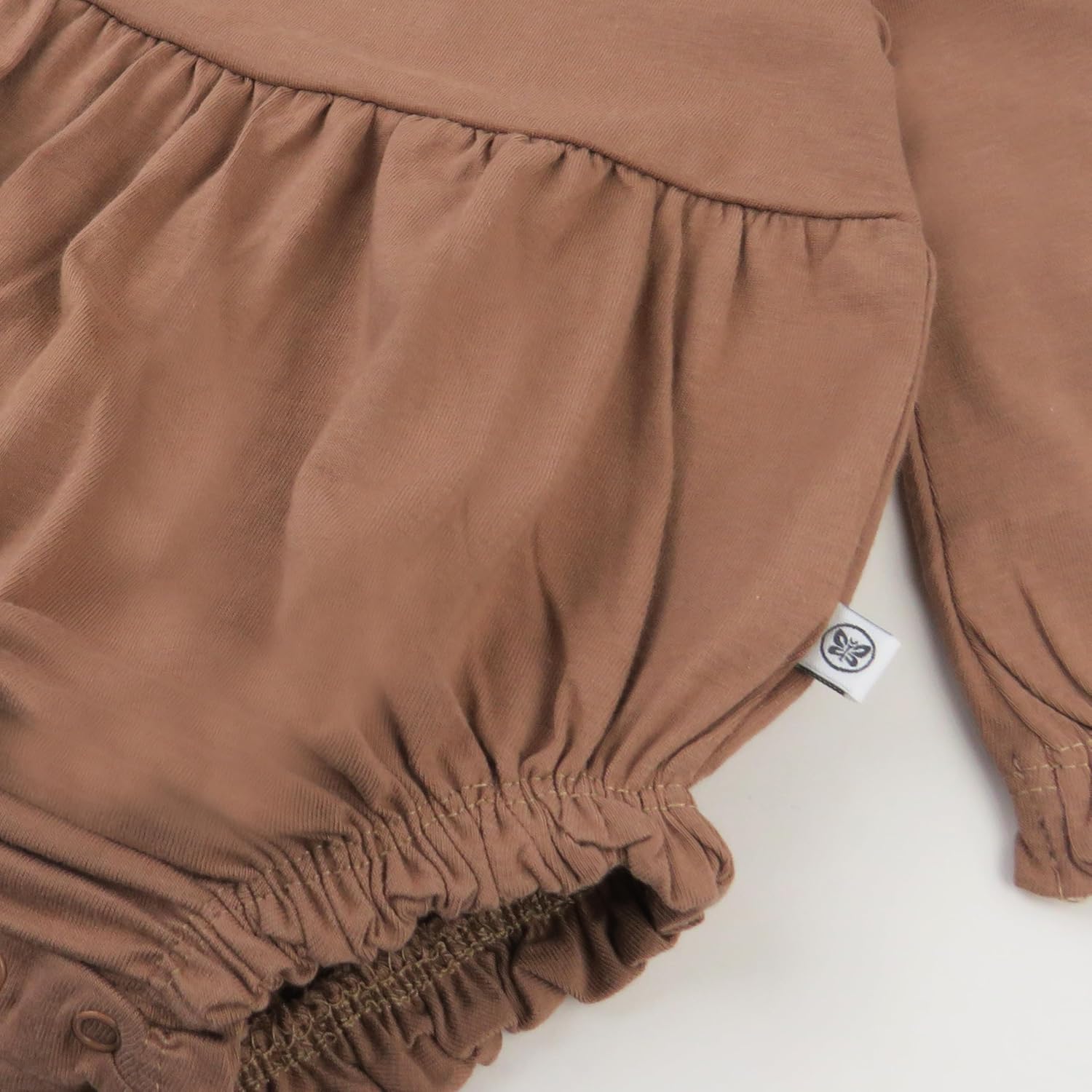 HonestBaby Multipack Short Romper Sets and Dresses 100% Organic Cotton for Infant Baby and Toddler Boys, Girls, Unisex Brown, 3-6 Months