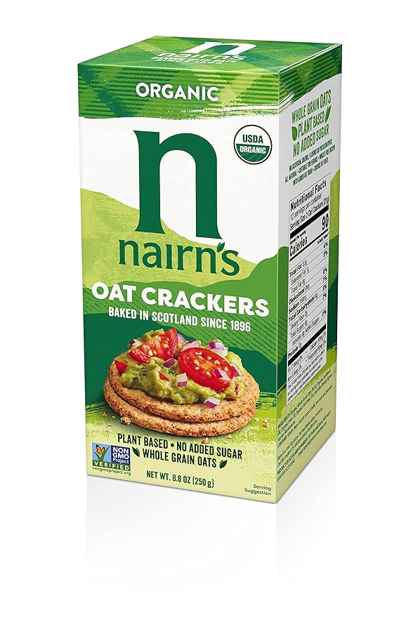 Nairn's Organic Whole Grain Oat Crackers, 8.8oz