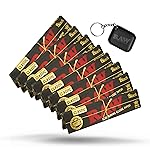RAW Black King Size Slim Rolling Papers 8 Pack - Includes Collectible RAW Tiny Matte Black Murder\'d Tray Key Chain