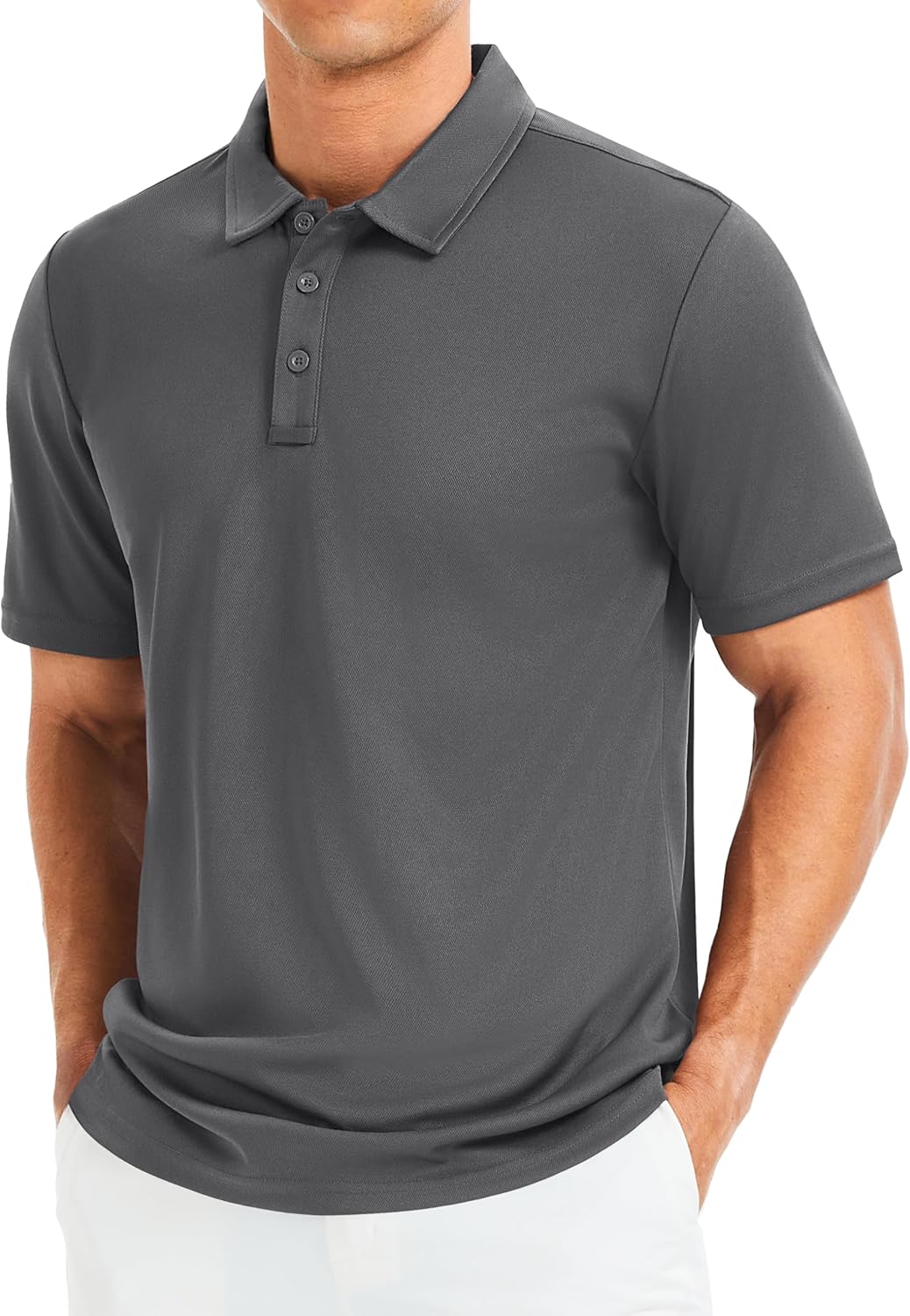 MAGCOMSEN Men's Polo Shirts Short Sleeve Golf Quick Dry Collared Moisture Wicking Athletic Performance Polos - Image 2